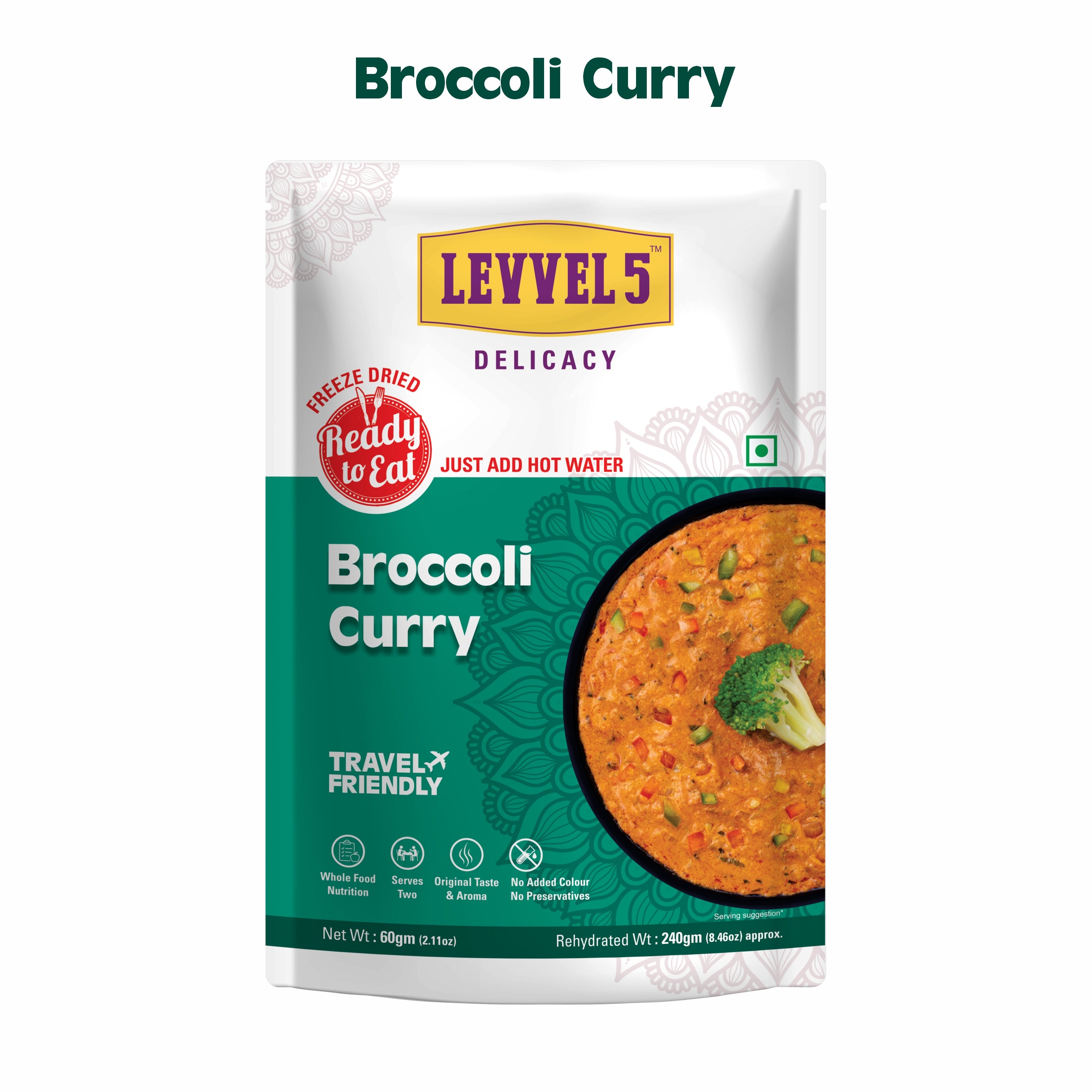 Broccoli Curry - Ready To Eat Pack of 3