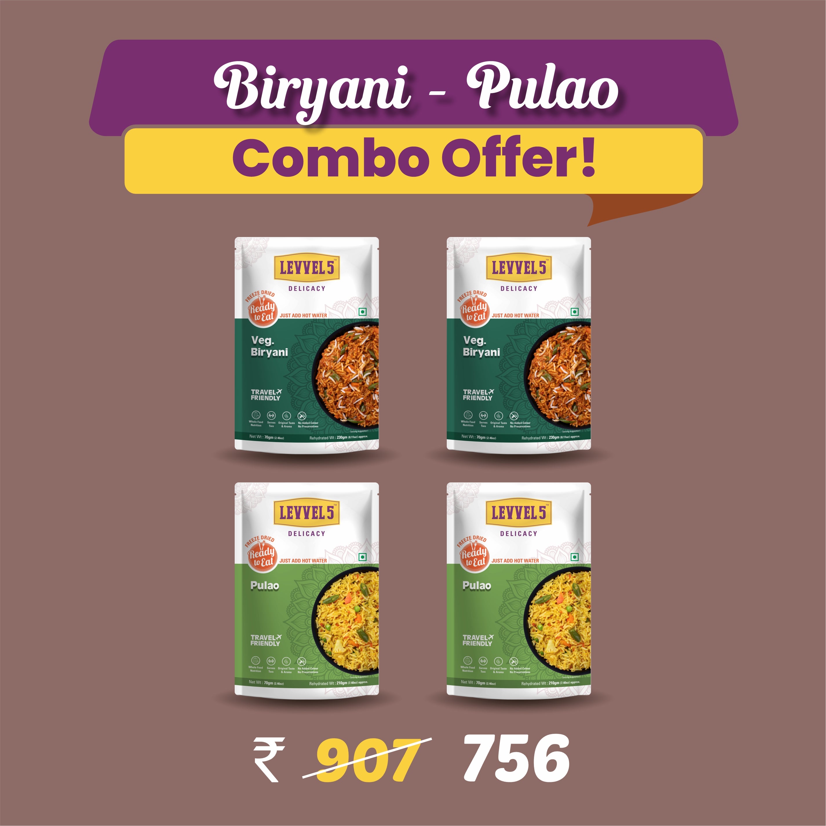 Biryani-Pulao Combo Offer