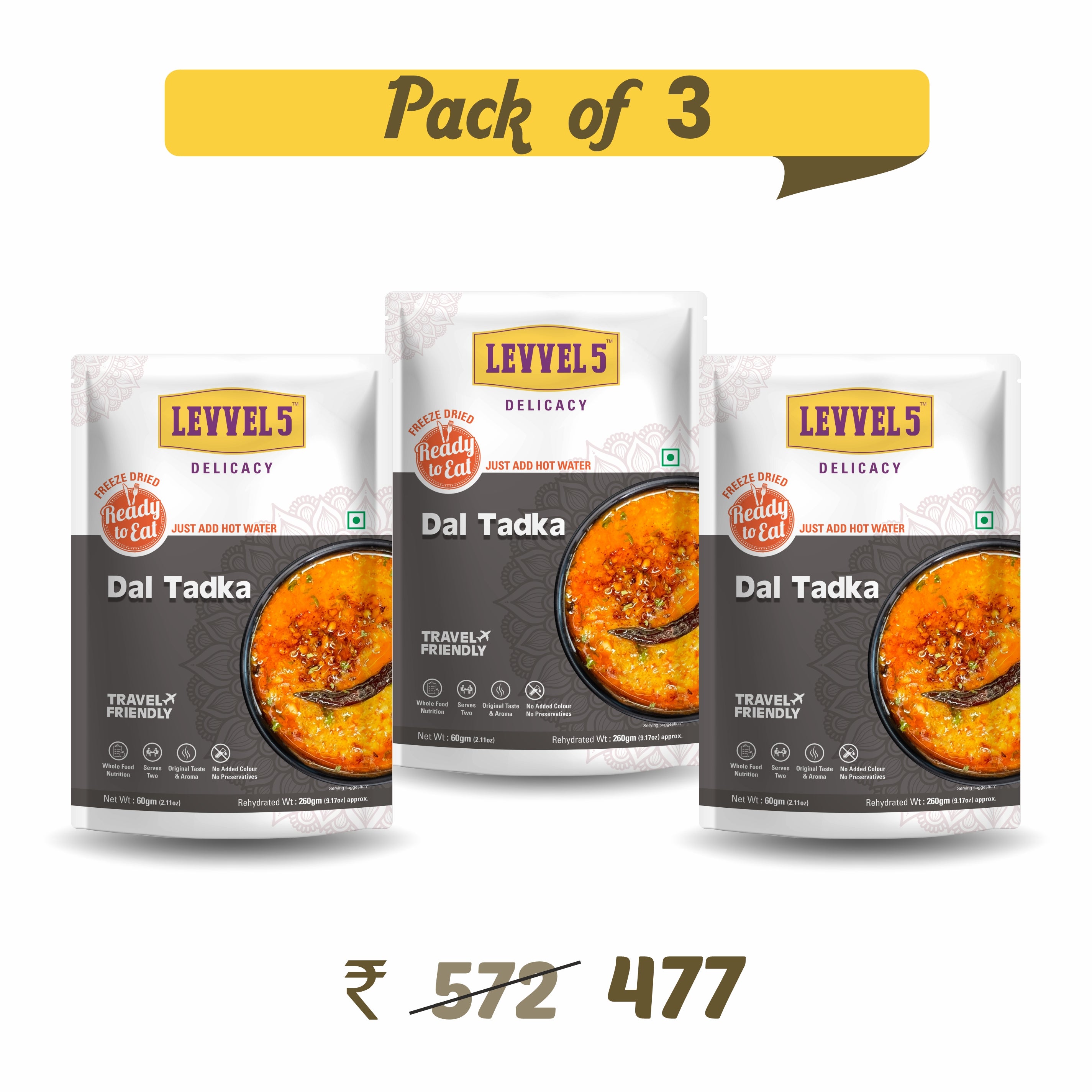 Dal Tadka - Ready To Eat Pack of 3