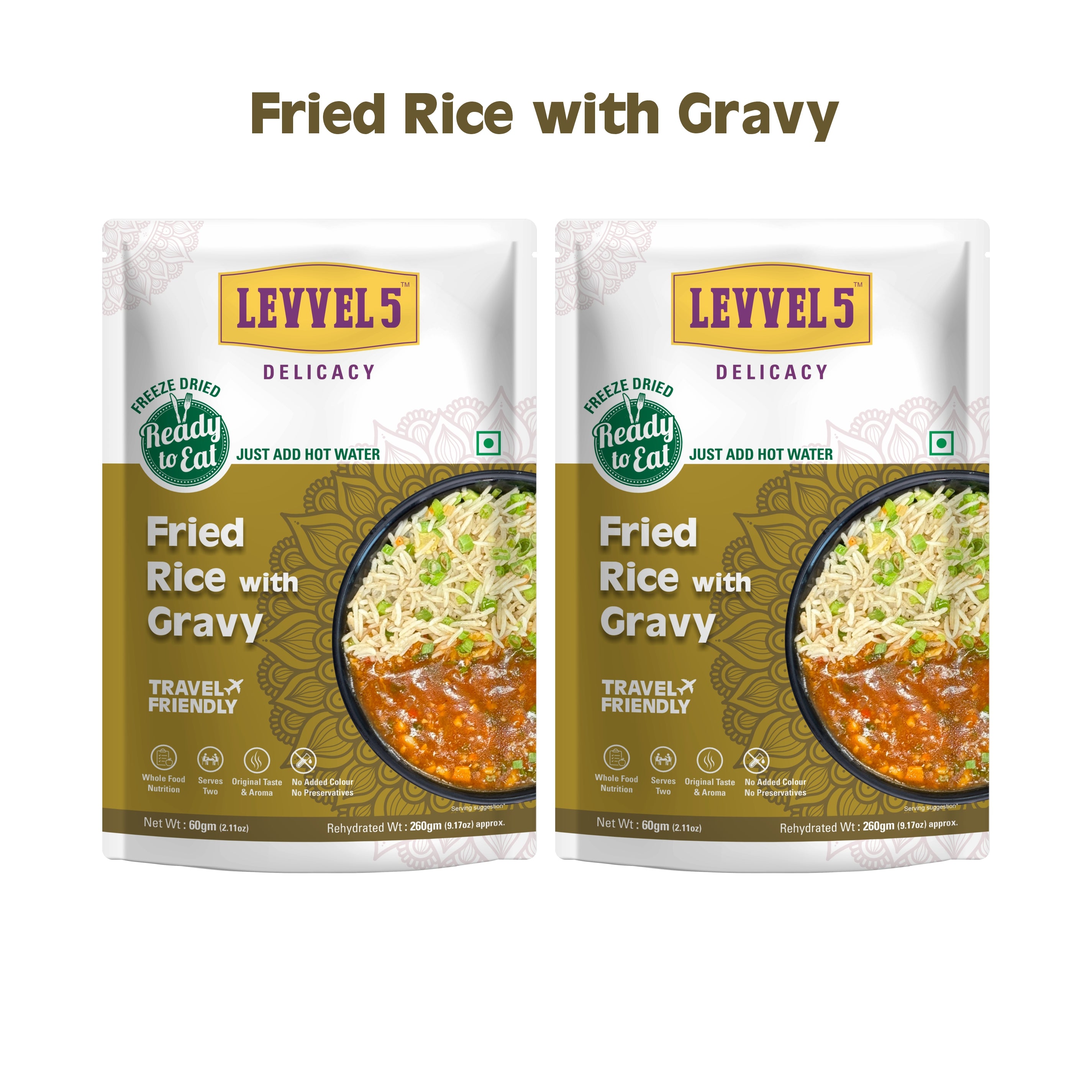 Fried Rice With Gravy - Ready To Eat