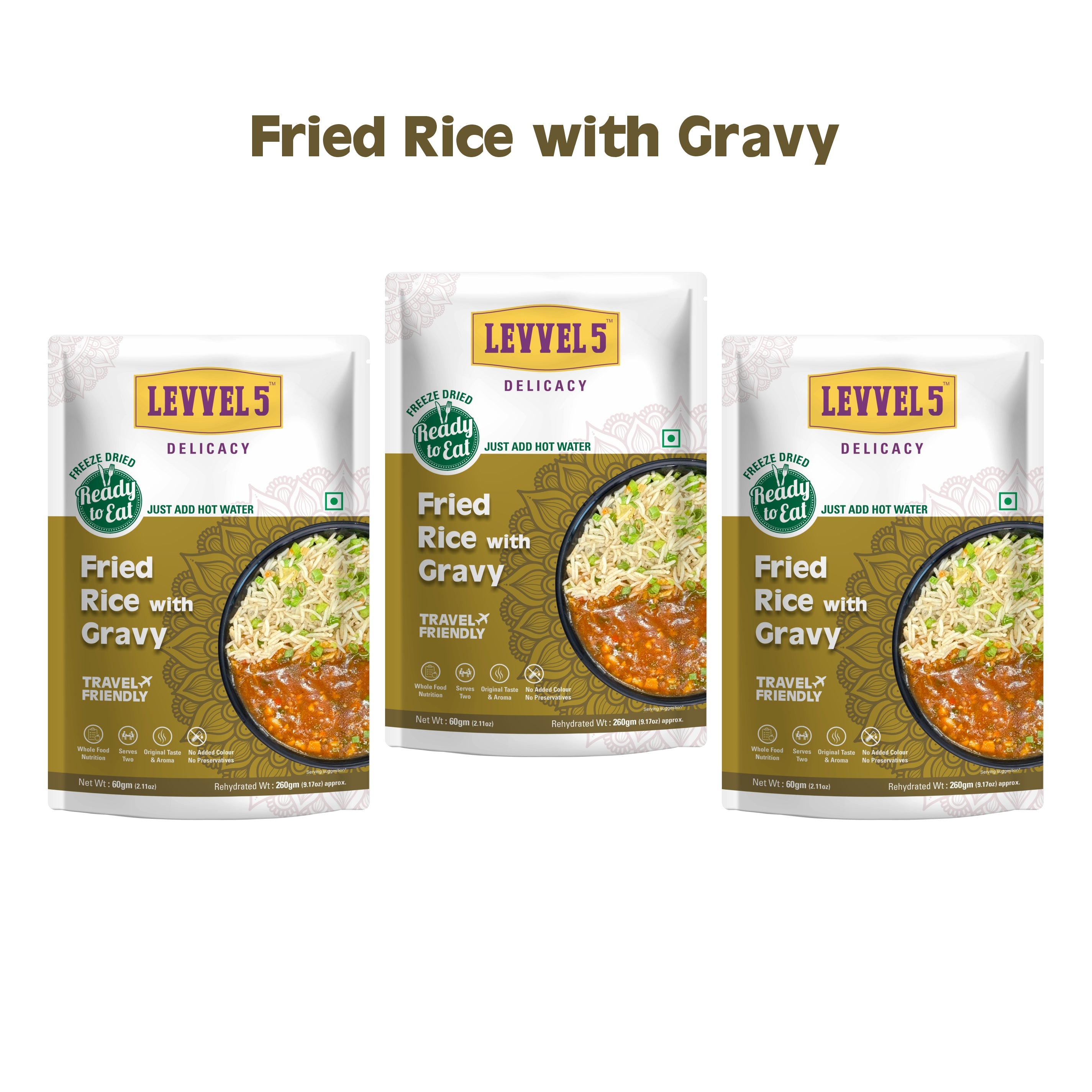 Fried Rice With Gravy - Ready To Eat