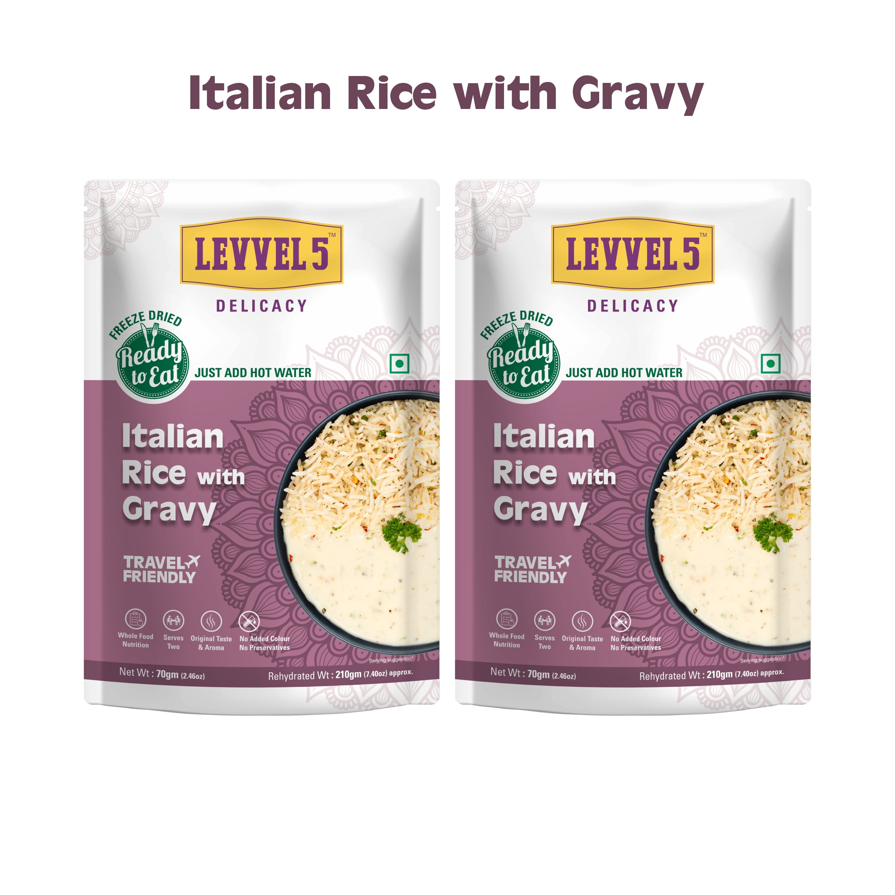 Italian Rice with Gravy - Ready To Eat