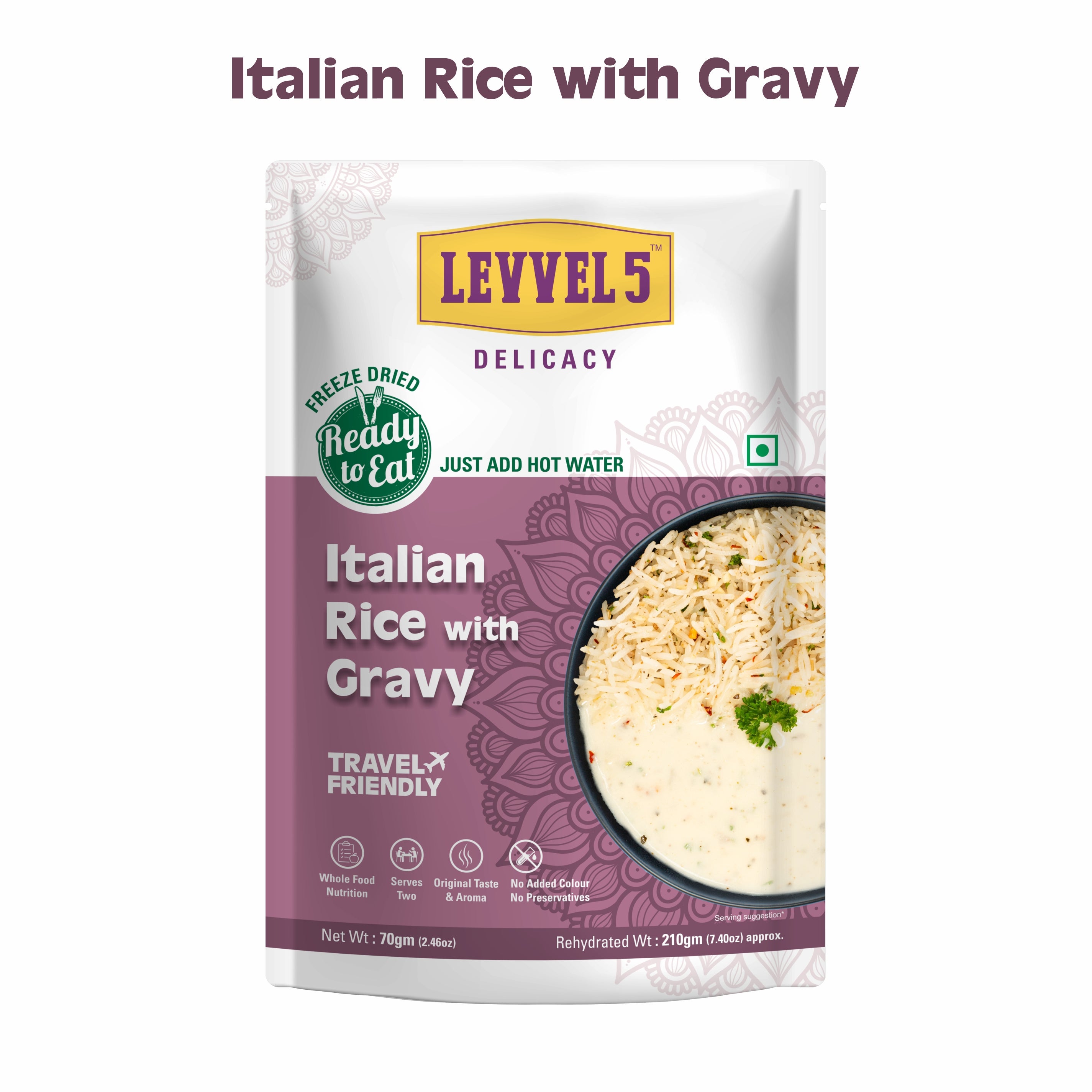 Italian Rice with Gravy - Ready To Eat