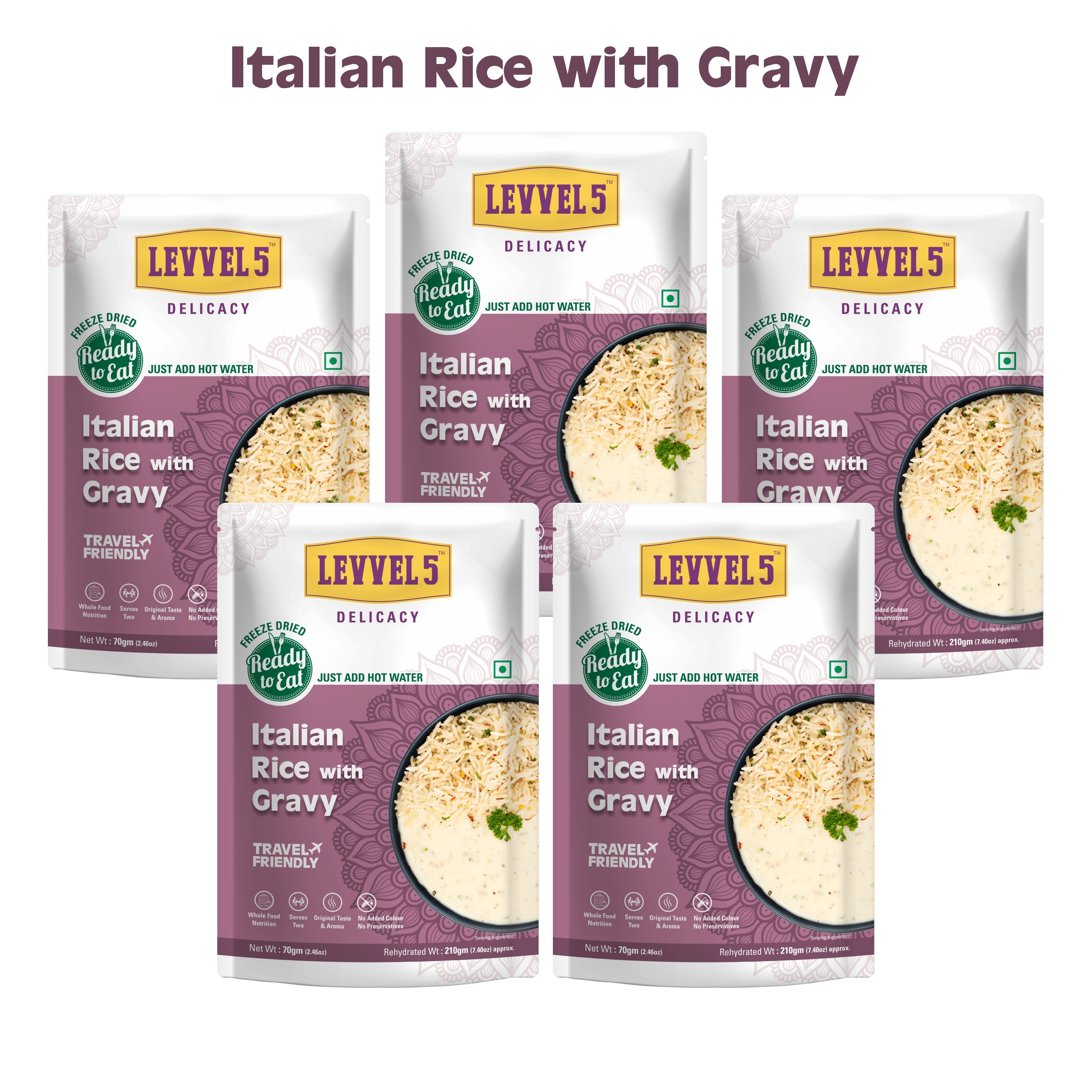 Italian Rice with Gravy - Ready To Eat