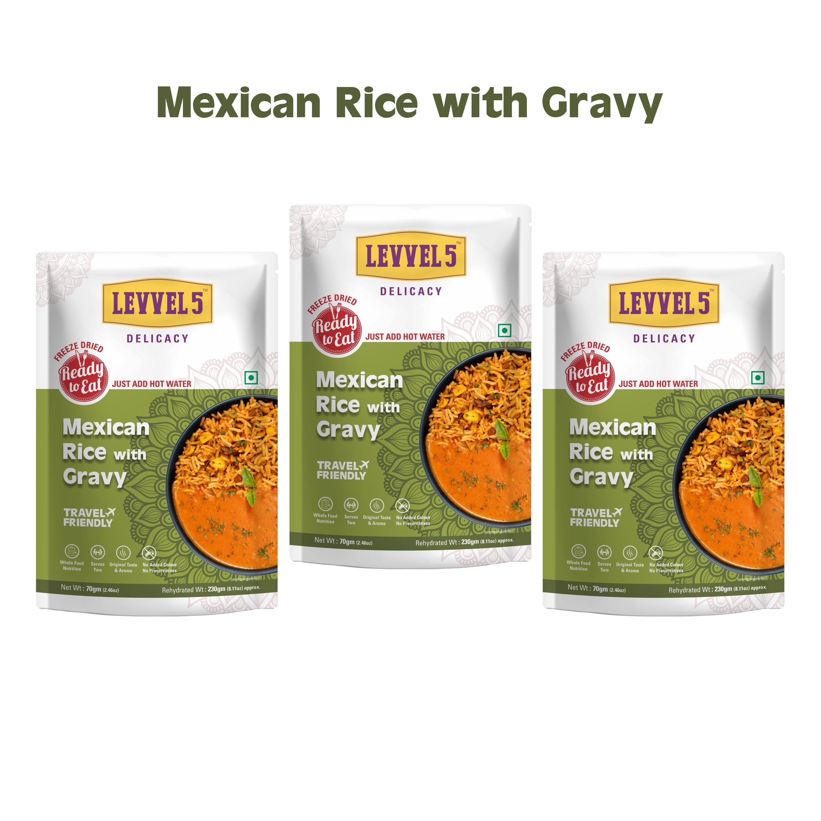 Mexican Rice with Gravy - Ready To Eat