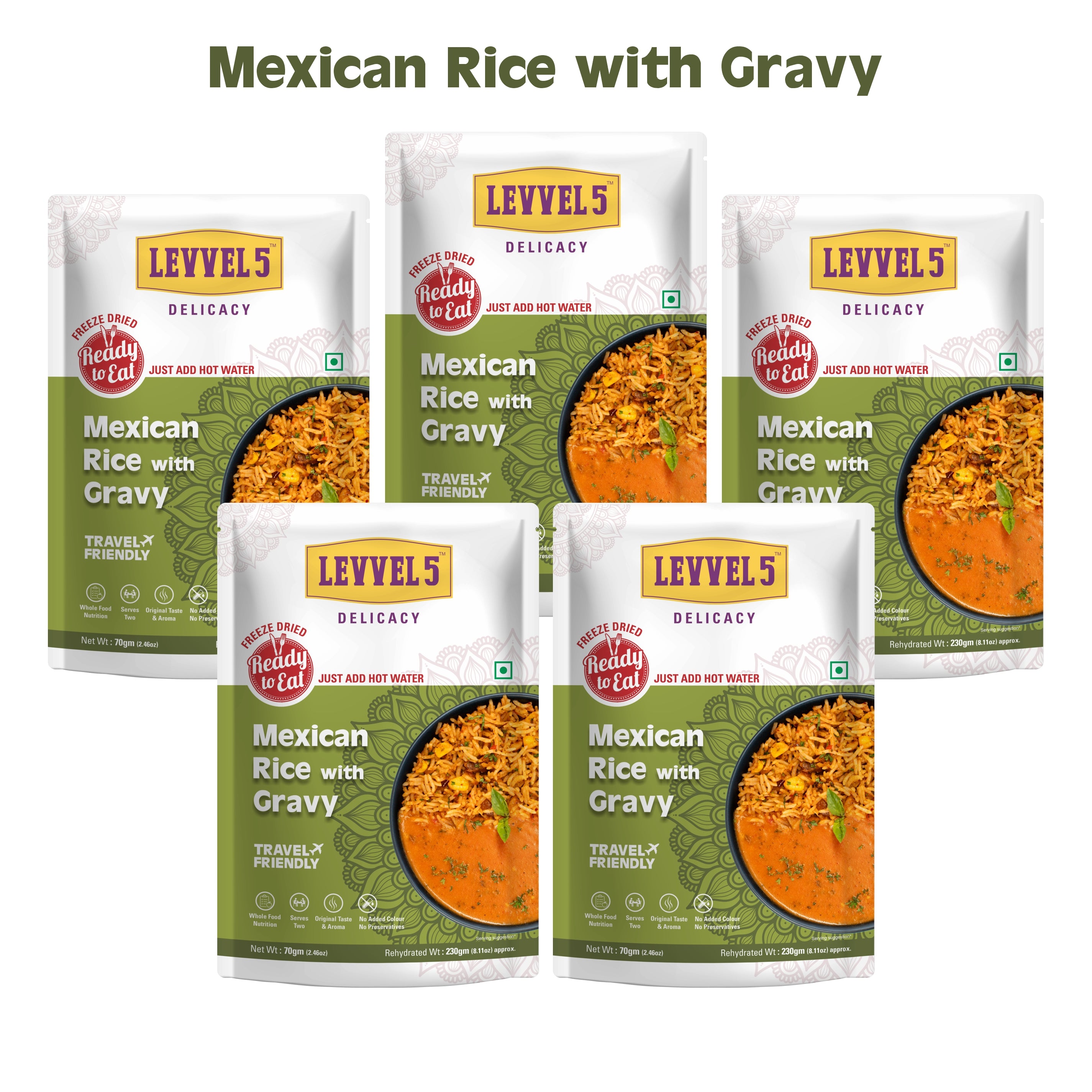 Mexican Rice with Gravy - Ready To Eat