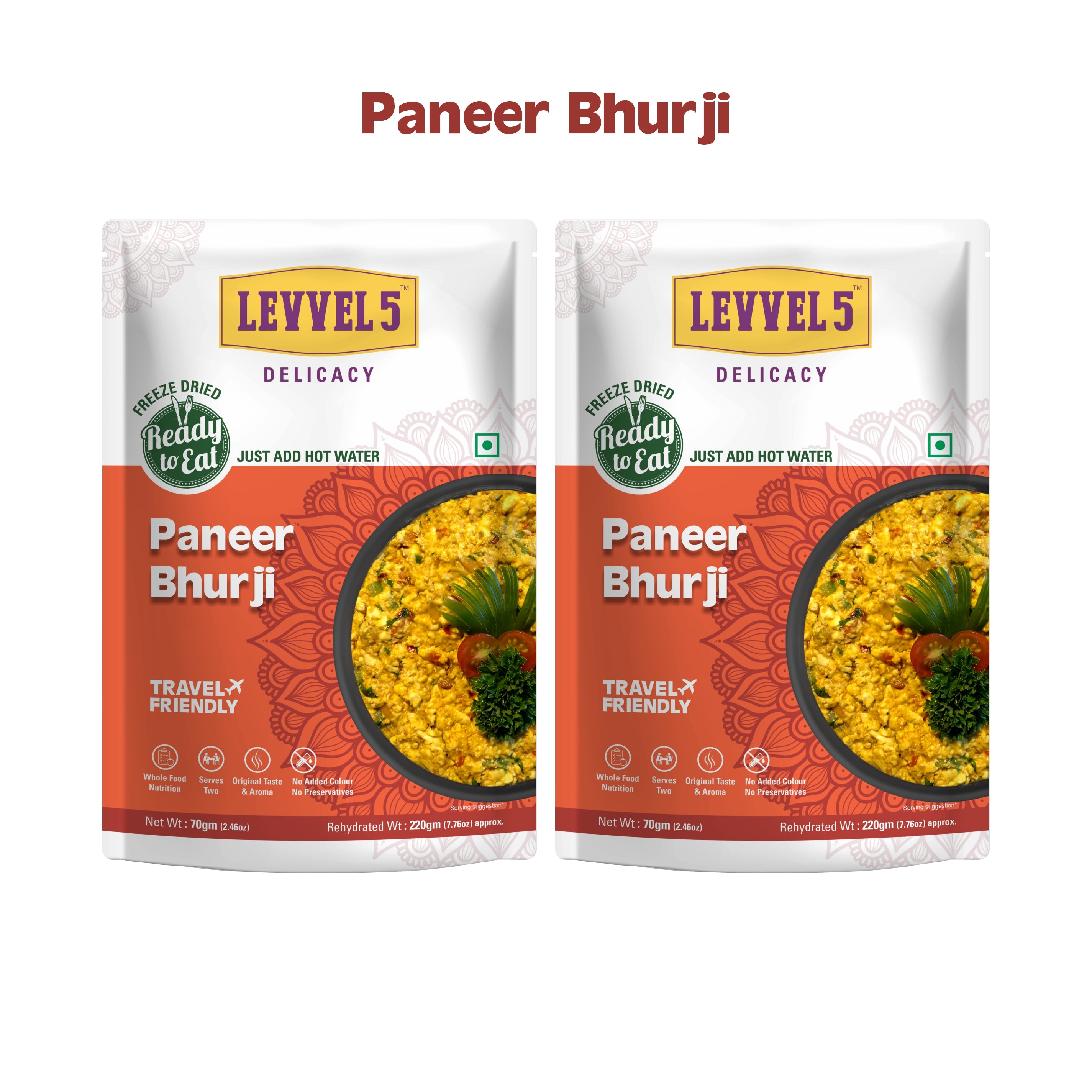 Paneer Bhurji - Ready To Eat Pack of 3
