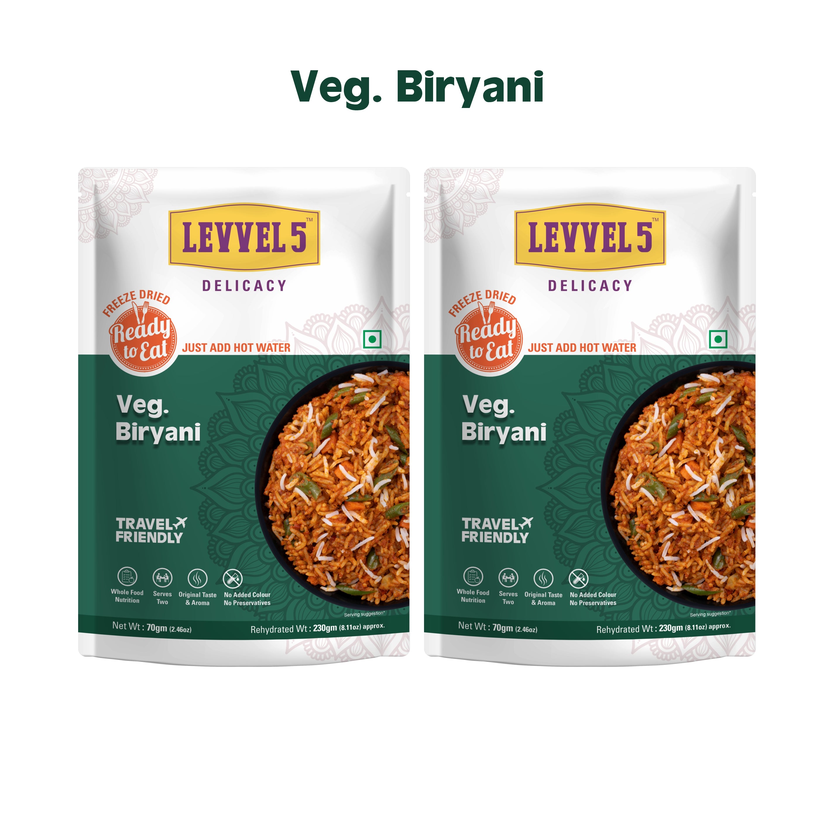 Veg Biryani - Ready To Eat