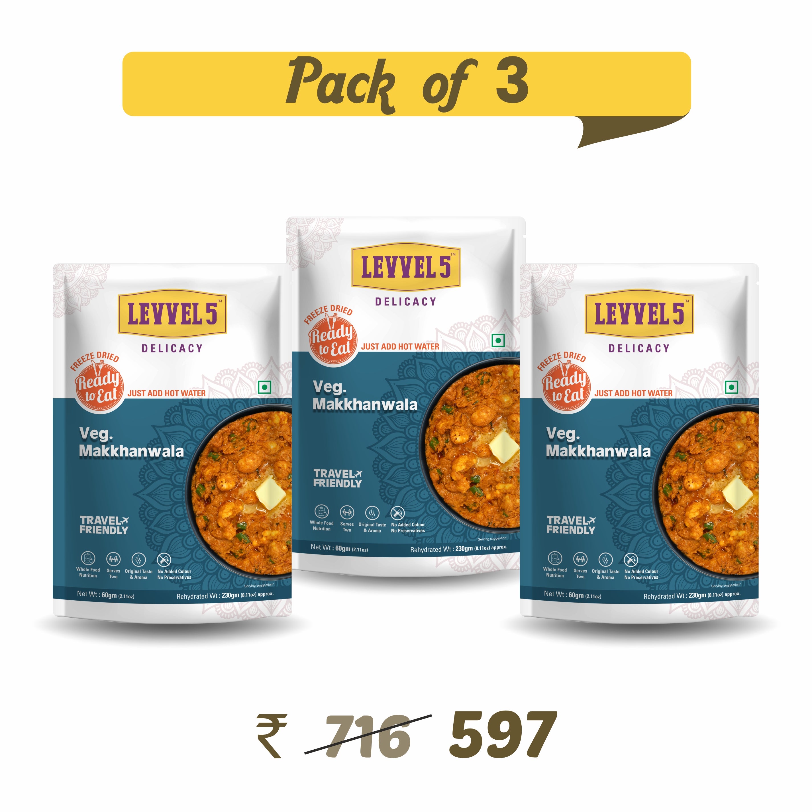 Veg Makhanwala - Ready To Eat Pack of 3